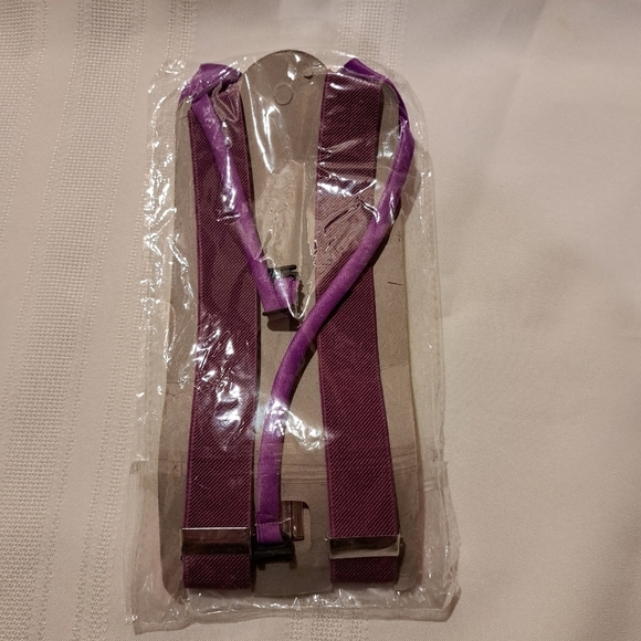 Easter bow tie & suspender set purple boys 0-12 months - Picture 2 of 3
